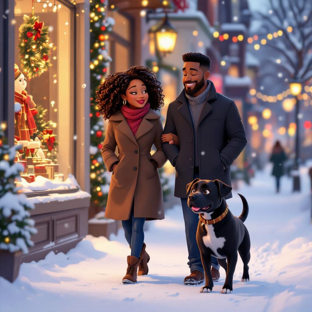 Pixar-style couple